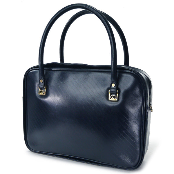 W様専用 OLD Gucci  マイクロ流れ星柄ミニボストン（濃紺）