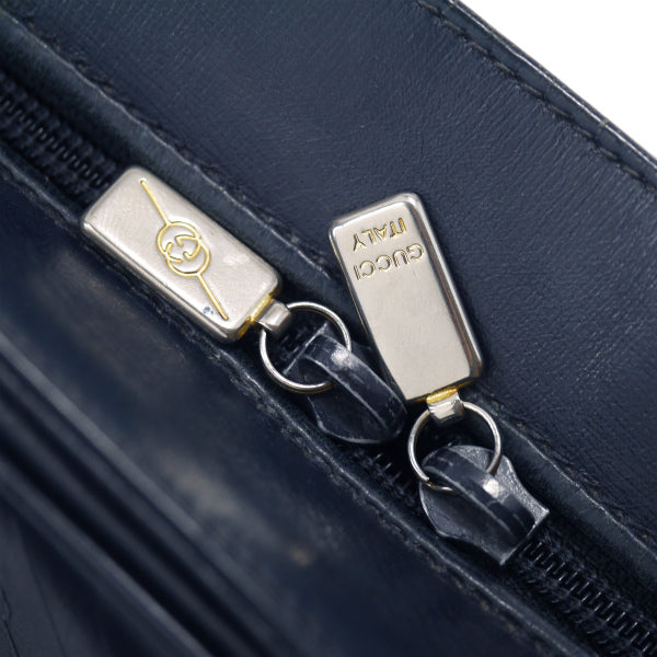 W様専用 OLD Gucci  マイクロ流れ星柄ミニボストン（濃紺）