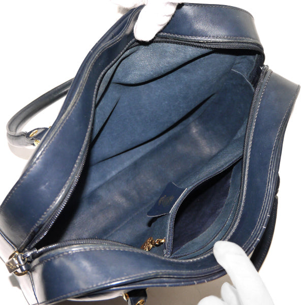 W様専用 OLD Gucci  マイクロ流れ星柄ミニボストン（濃紺）