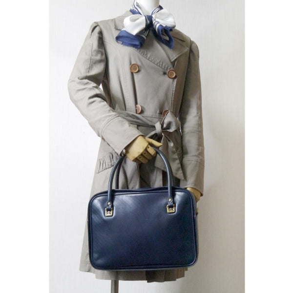 W様専用 OLD Gucci  マイクロ流れ星柄ミニボストン（濃紺）