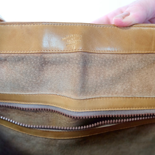 OLD Gucci 70s総革バケツショルダー（キャメル）