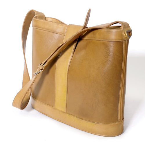 OLD Gucci 70s総革バケツショルダー（キャメル）