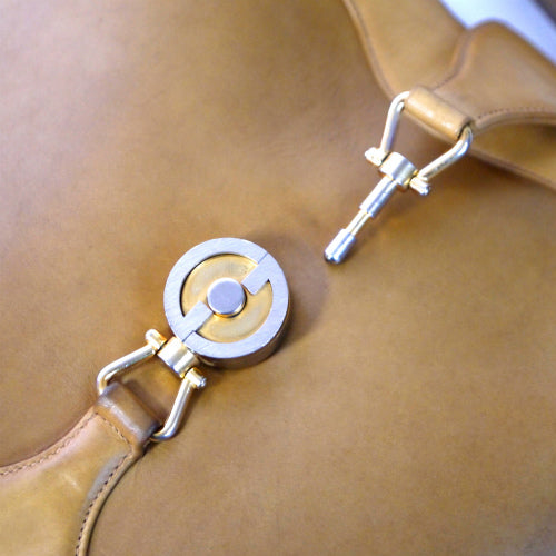 OLD Gucci 70s総革バケツショルダー（キャメル）