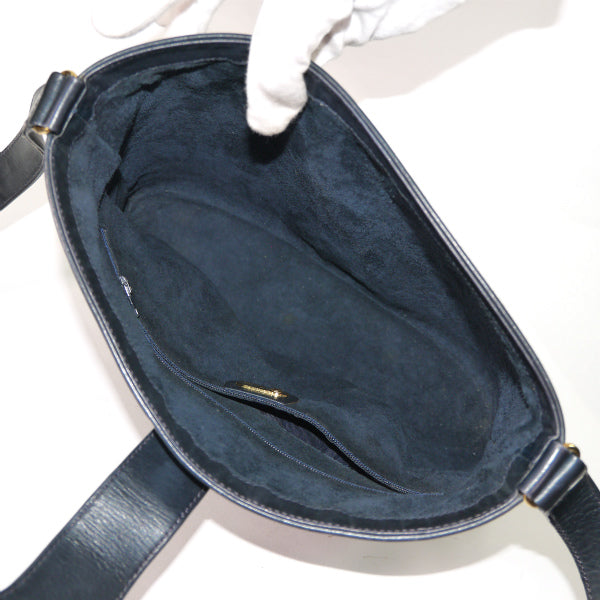 OLD Gucci 総革バケツ型ショルダー（濃紺）
