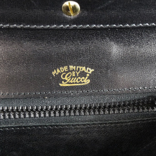OLD Gucci  ７０s総革ワンショルダー(黒)