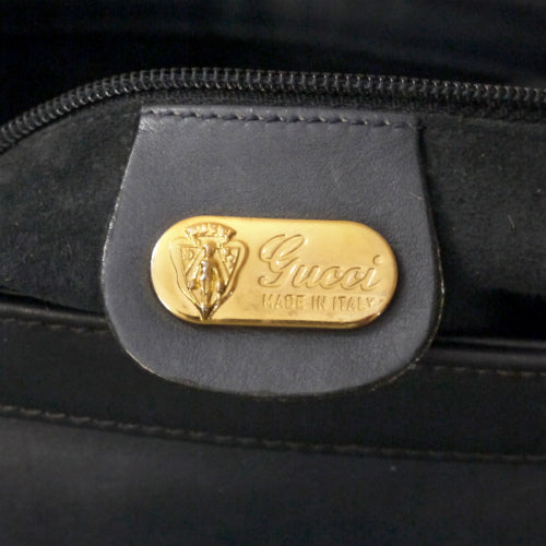 OLD Gucci 総皮バケツ型ショルダー（濃紺）