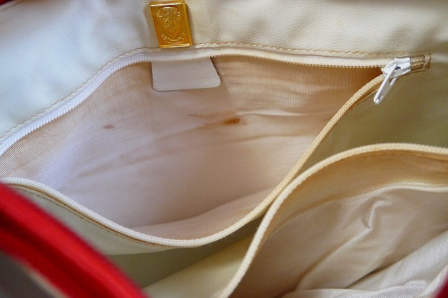OLD Gucci レア！ロープデザインショルダー（白×赤）
