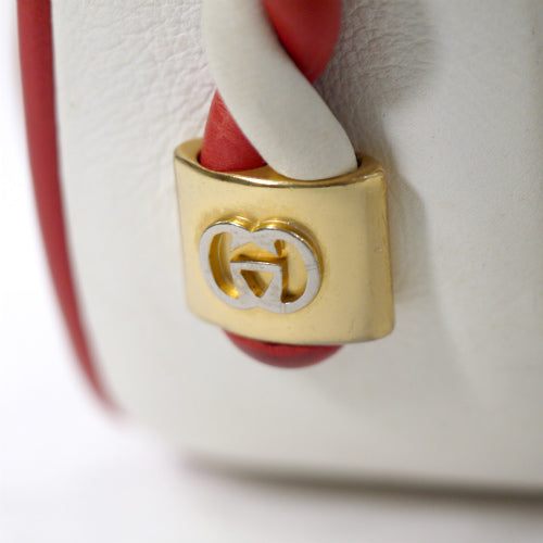 OLD Gucci レア！ロープデザインショルダー（白×赤）