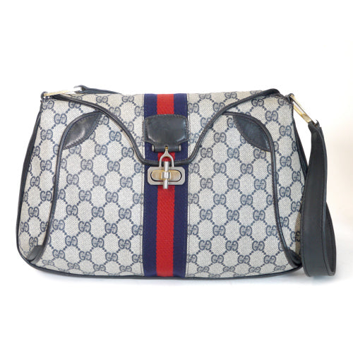 OLD Gucci レア！７０sシェリーショルダー（青）