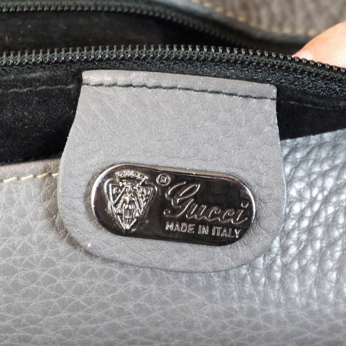 OLD Gucci レア！オーストリッチ×シャーク総皮ショルダー（グレー）