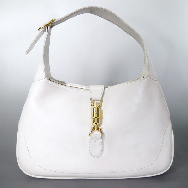 OLD Gucci ジャッキーハンドバッグ（白/総革）