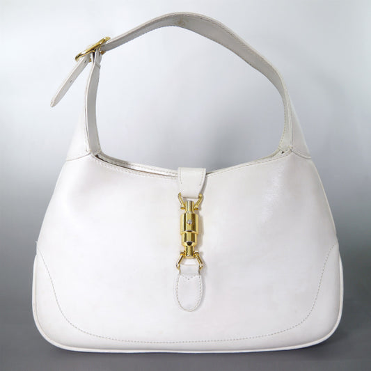 OLD Gucci ジャッキーハンドバッグ（白/総革）