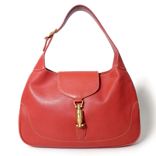 GUCCI ジャッキーライン　ショルダーバッグ　赤 Gucci Jackie 1961 medium bag in Rosso Ancora red leather | GUCCI® US