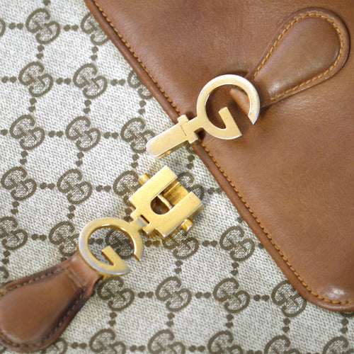 OLD Gucci レア!70sGG金具ブリーフバッグ(茶)