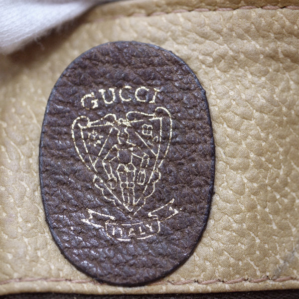 OLD Gucci ７0s筆記体ロゴ金具ショルダ−（茶）