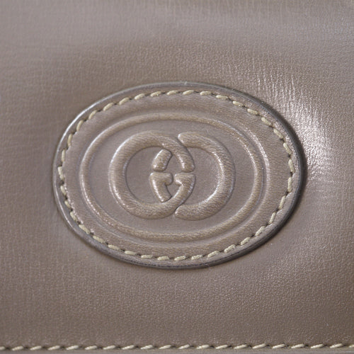 OLD Gucci　総革3層式ハンドバッグ（ミルクティー）
