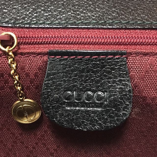 OLD Gucci  ピグスキン斜めがけショルダー（黒）