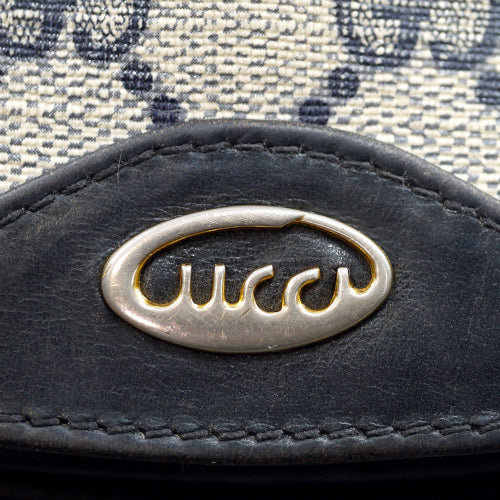 OLD Gucci70s!筆記体ロゴ シェルポシェット(青)