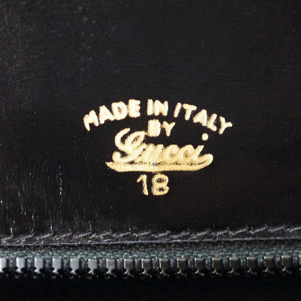 OLD Gucci　2WAYターンロック総革ショルダー (黒)