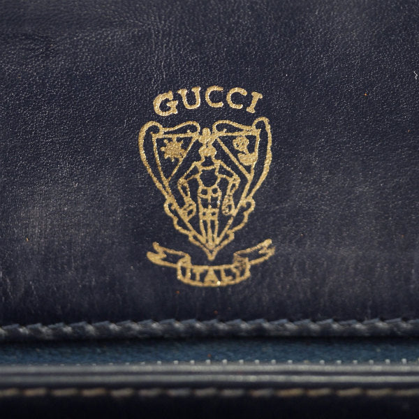 OLD Gucci　サイドビット総革半円ショルダー (黒)
