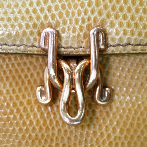 OLD Gucci 60s最古品！リザードハンドバッグ