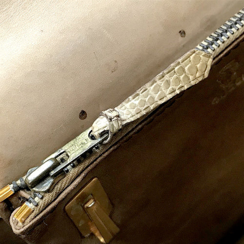 OLD Gucci 60s最古品！リザードハンドバッグ