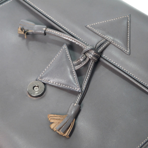 OLD Gucci　レア！三角留めトグル斜めがけショルダー（グレー）