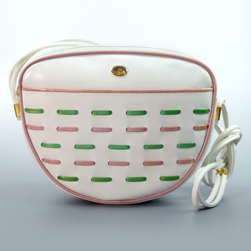 OLD Gucci70ｓループ総革ショルダー（白）