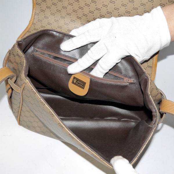 OLD Gucci　マイクロGG・キャメル70sショルダー