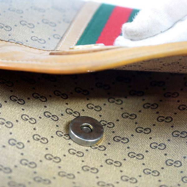 OLD Gucci　マイクロGG・キャメル70sショルダー