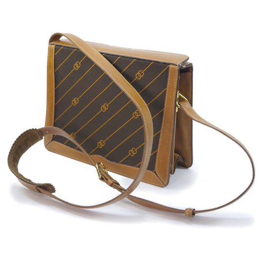 OLD Gucci  70S 流れ星ＧＧ柄スクエアショルダー(茶)