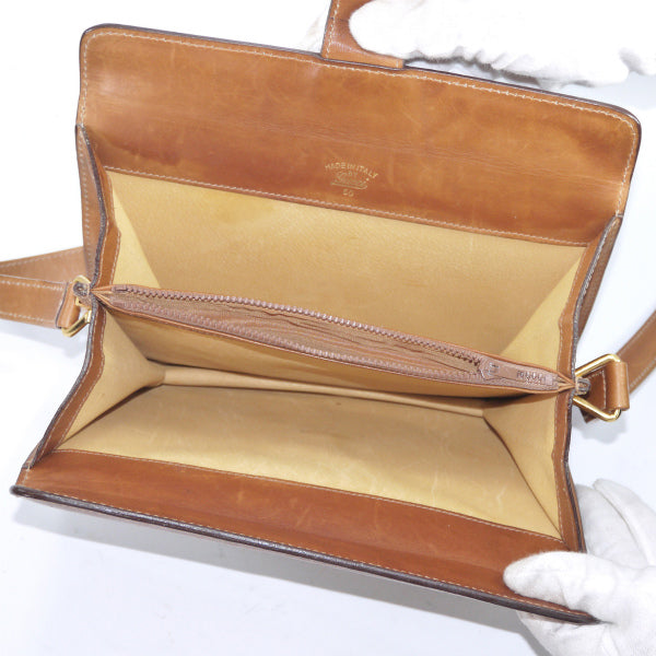 OLD Gucci  70S 流れ星ＧＧ柄スクエアショルダー(茶)