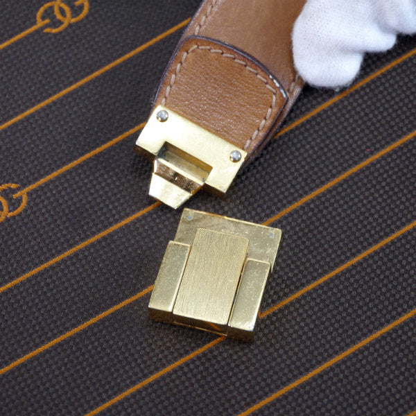 OLD Gucci  70S 流れ星ＧＧ柄スクエアショルダー(茶)