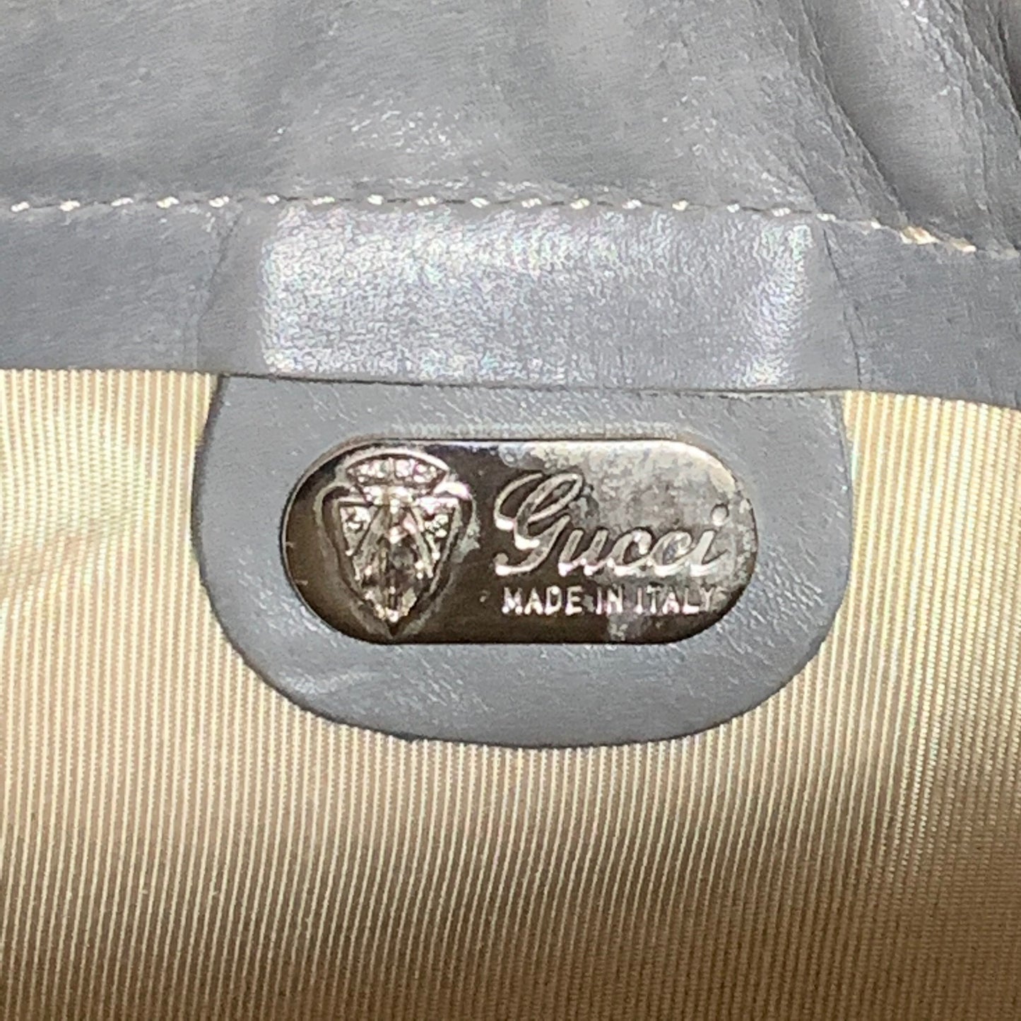 OLD Gucci レア!マイクロGGスクエアショルダー（グレー）