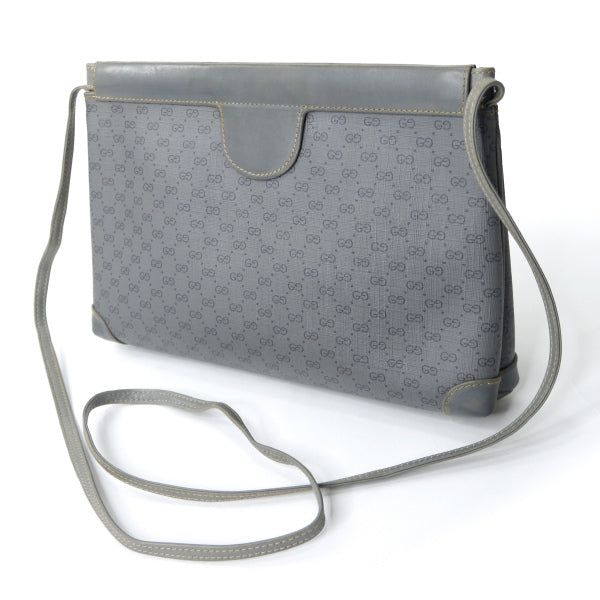 OLD Gucci レア!マイクロGGスクエアショルダー（グレー）