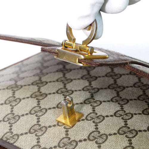 OLD Gucci 茶　縦シェリーショルダー