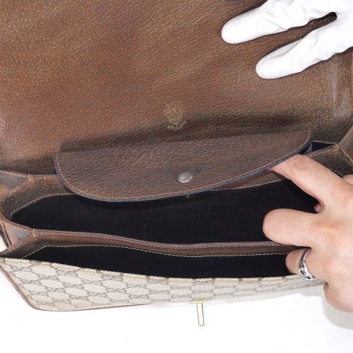 OLD Gucci 茶　縦シェリーショルダー