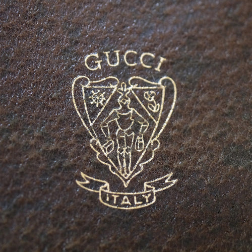 OLD Gucci 茶　縦シェリーショルダー