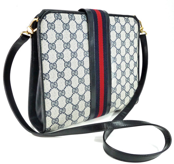 OLD Gucci 70sインターロッキングGGショルダー（青）
