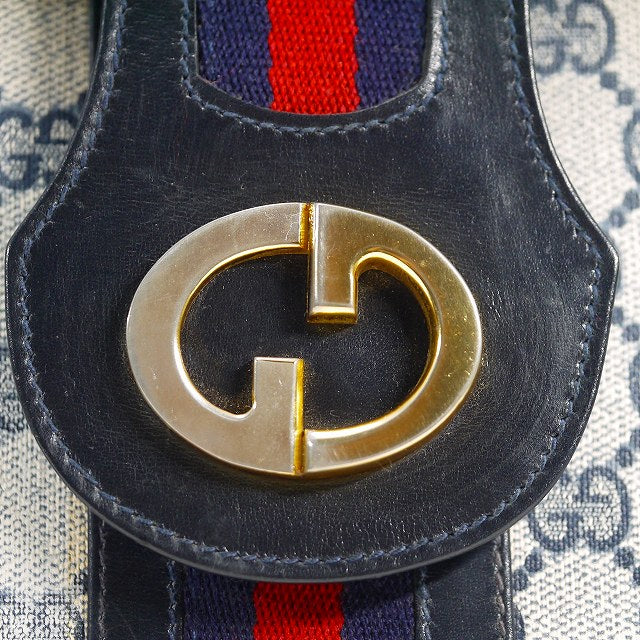 OLD Gucci 70sインターロッキングGGショルダー（青）
