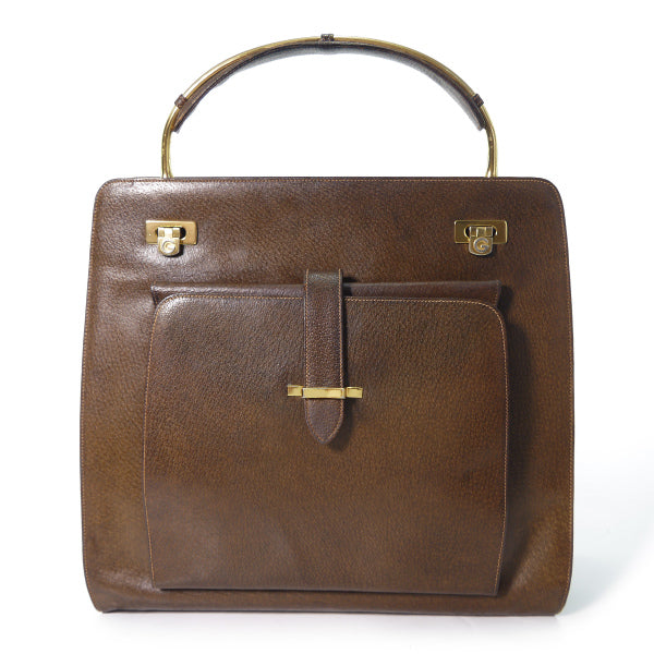 OLD Gucci 激レア!!飛び出るブリーフバッグ（茶）