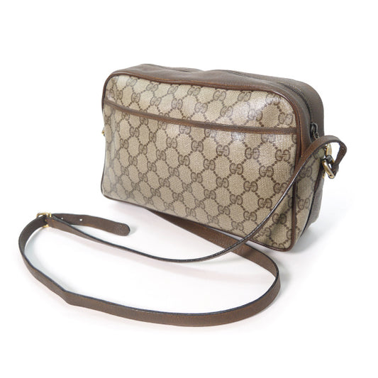 OLD Gucci シェリーライン横長ショルダ−（茶）