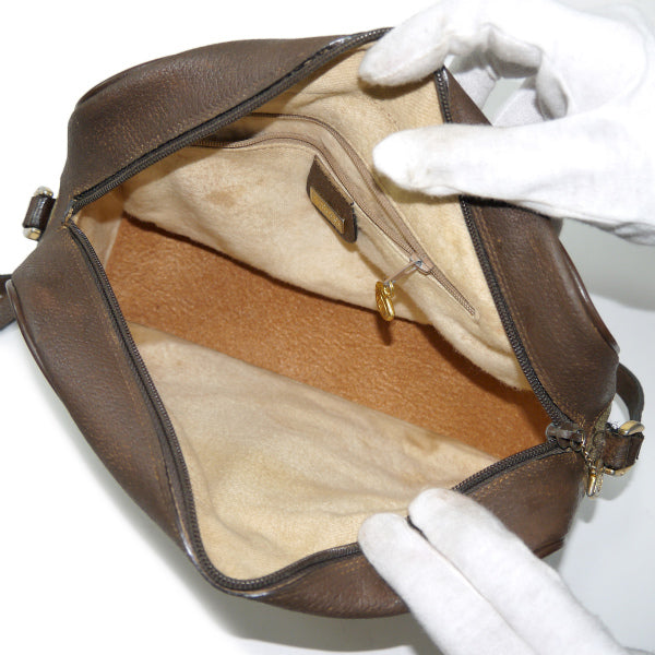 OLD Gucci シェリーライン横長ショルダ−（茶）