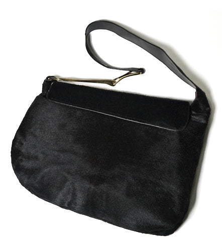 OLD Gucci 　ハラコショルダー（大　こげ茶）