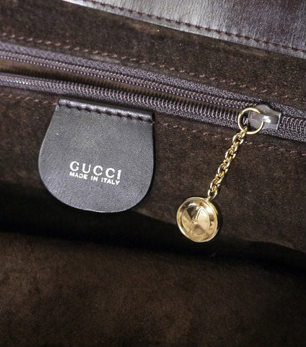 OLD Gucci 　ハラコショルダー（大　こげ茶）