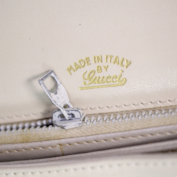 OLD Gucci　＜訳あり＞60sアイボリー2WAYGGショルダー