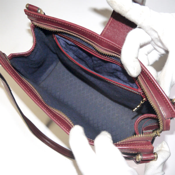 OLD Gucci  ＜訳あり＞レア!流れ星バッグ（紺×赤）