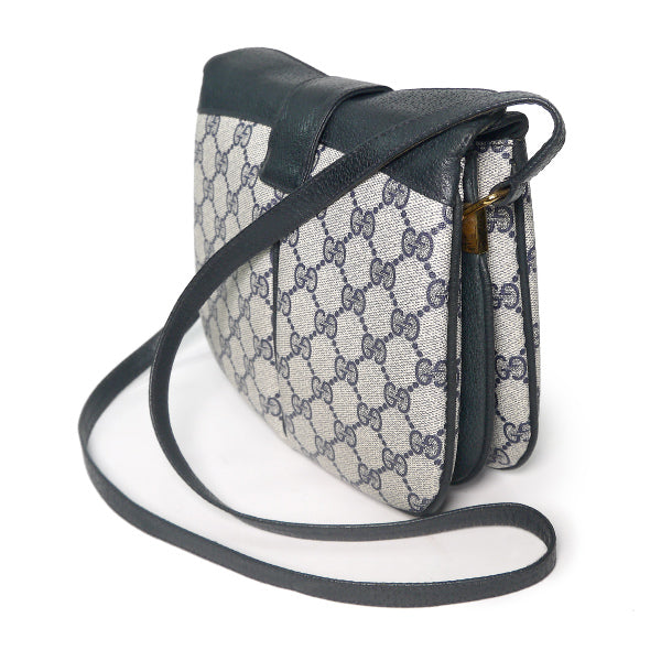 OLD Gucci　ミニシェリー3層ポシェット(青)