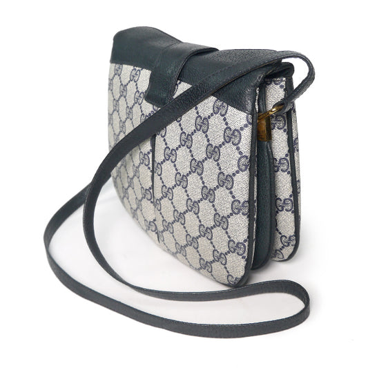 OLD Gucci　ミニシェリー3層ポシェット(青)