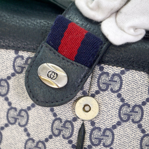 OLD Gucci　ミニシェリー3層ポシェット(青)